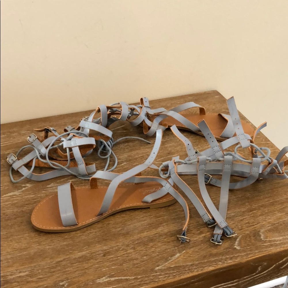 Calf high sandals size6